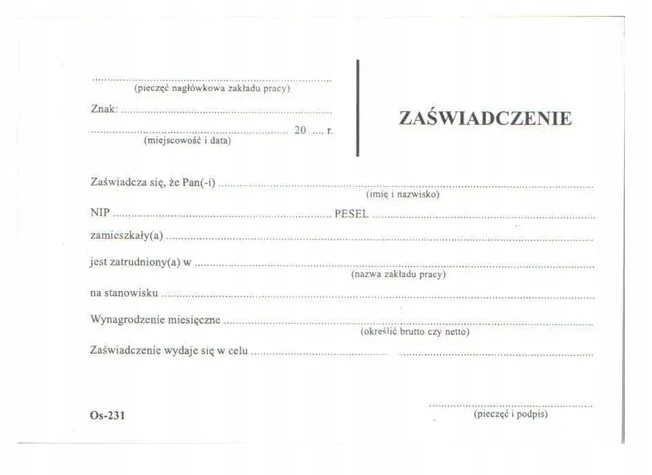 Jak napisać zaświadczenie o zatrudnieniu pracownika bez błędów