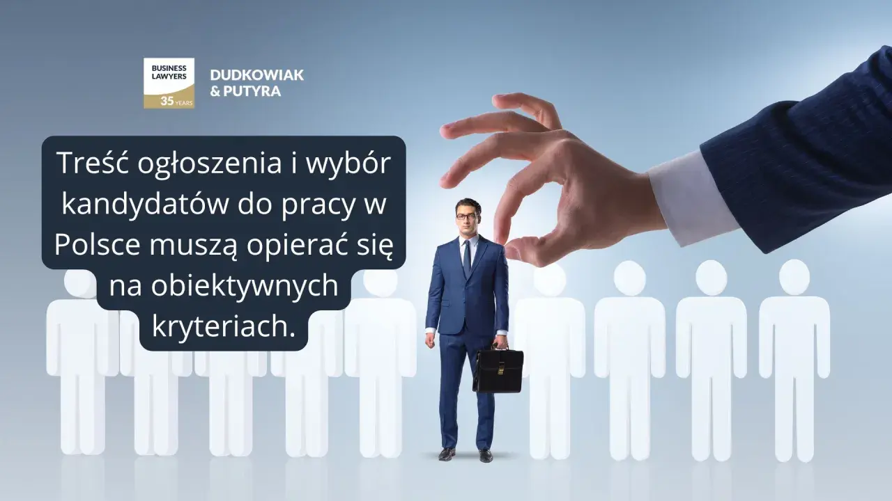 Ręka wybiera kandydata. Czy jednoosobowa działalność gospodarcza może zatrudniać pracowników? Treść ogłoszenia i wybór kandydatów do pracy w Polsce muszą opierać się na obiektywnych kryteriach.